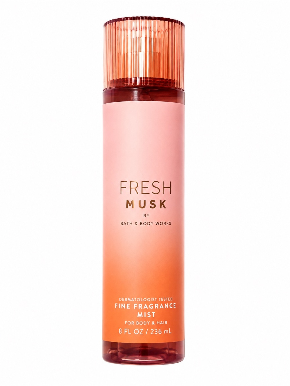 Bath & Body Works Fresh Musk Fine Fragrance Mist - Pink & Orange Ombre